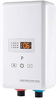6500W Instant Hot Water Heater Electric Instant Hot Water System with Electric Water Heater for Kitchen and Bathroom Showe...
