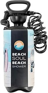 Beach Soul – Portable Pressurised Shower – Stoked 8L – Manual Pump System – Insulated Cover for Hot/Cold Water – Perfect a…