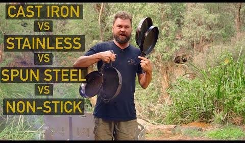 Uncoated Iron Pan: Versatile Cast Iron Cookware for Outdoor Cooking
